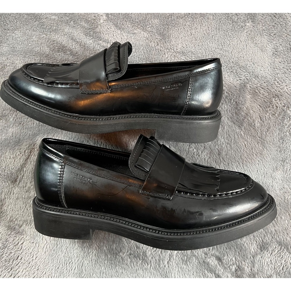 Vagabond Shoemakers Alex W Shoe Womens US 9 EU 39 US Leather Fringe Loafer - Picture 3 of 8